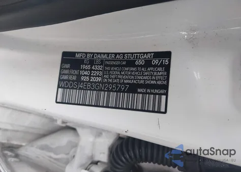 2016 Mercedes-Benz Cla 250 from USA, damaged, VIN WDDSJ4EB3GN295797